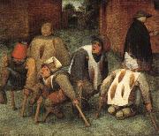BRUEGEL, Pieter the Elder The Beggars oil on canvas